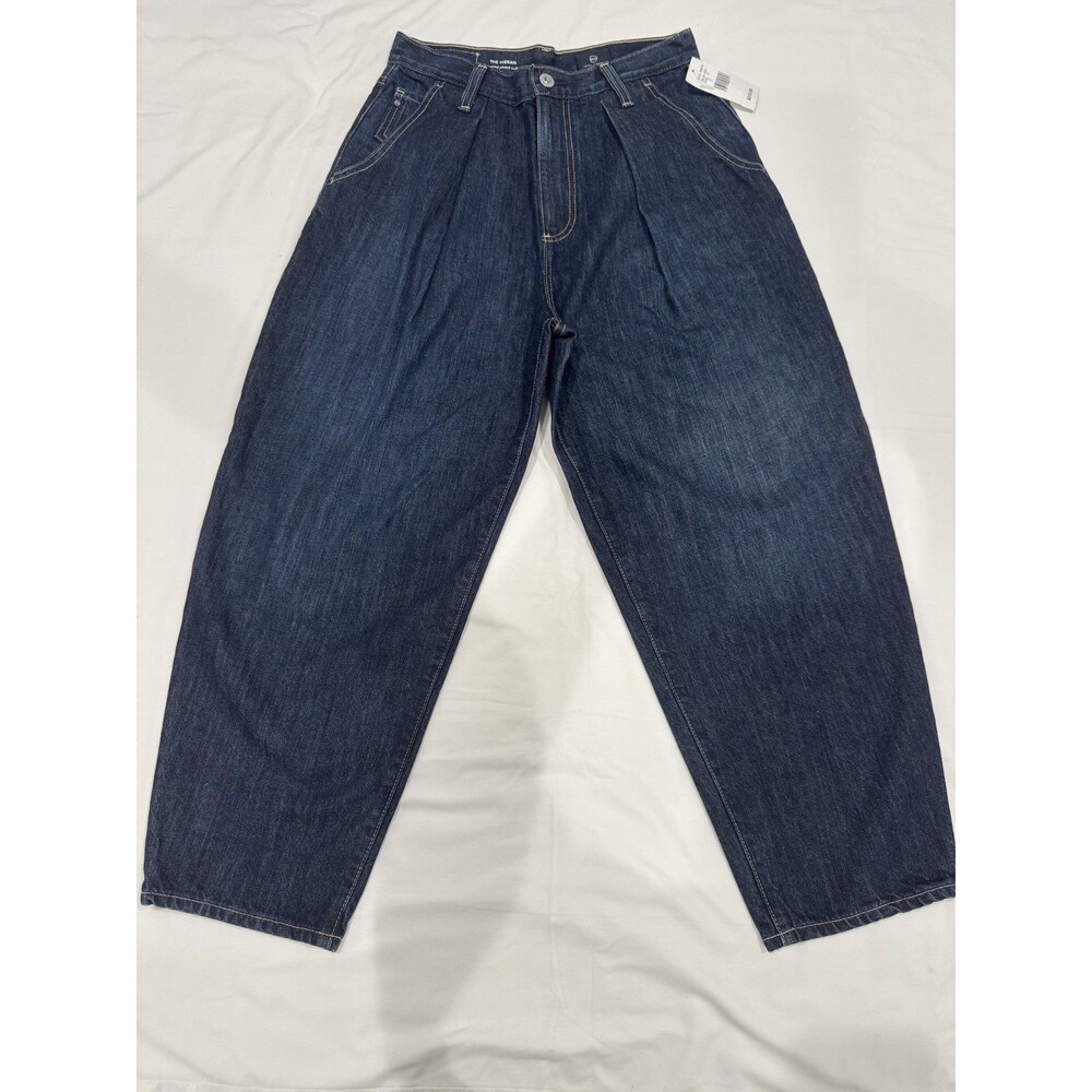 AG Adriano Goldschmied Kieran High rise pleated wide Balloon Barrel jeans SZ 27